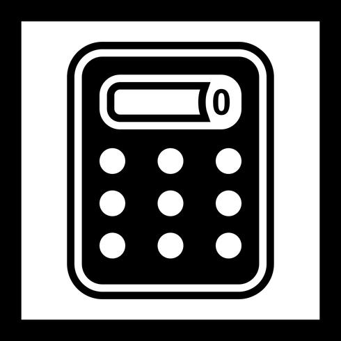 Diseño de iconos de calculadora vector