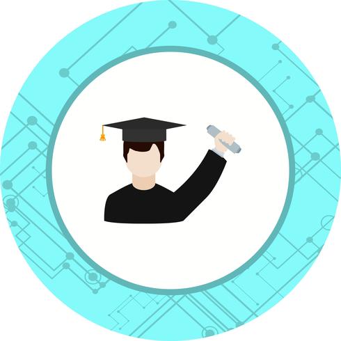 Getting Degree Icon Design vector