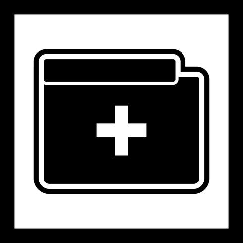 Medical Folder Icon Design vector