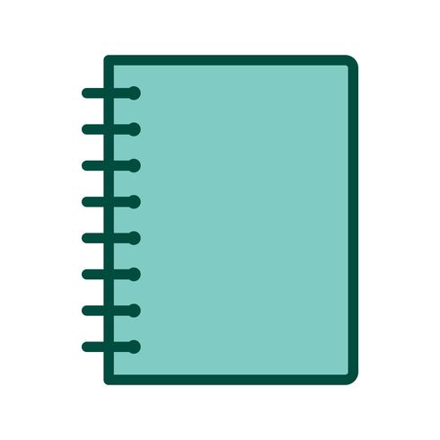 Spiral Notebook Icon Design vector