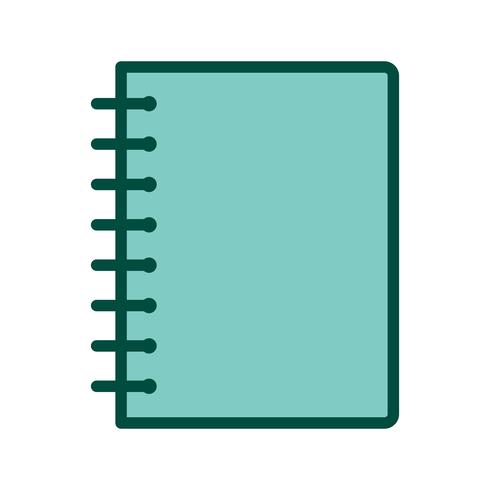 Spiral Notebook Icon Design vector