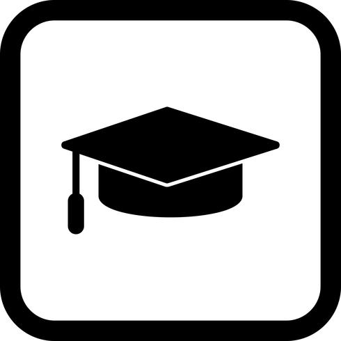 Diseño de icono de gorra de graduación vector