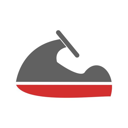 Jet Ski Icon Design vector
