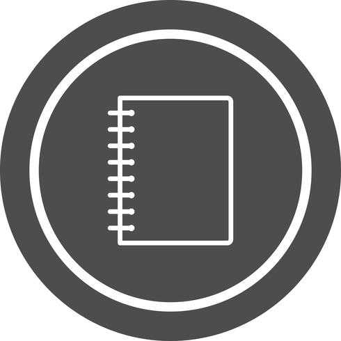 Spiral Notebook Icon Design vector