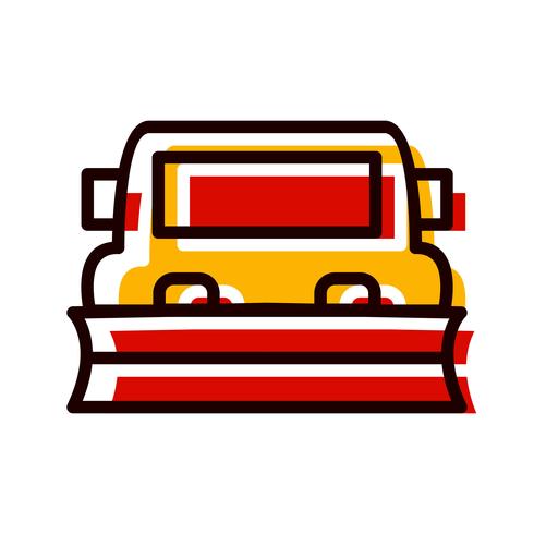 Snowplow Icon Design vector