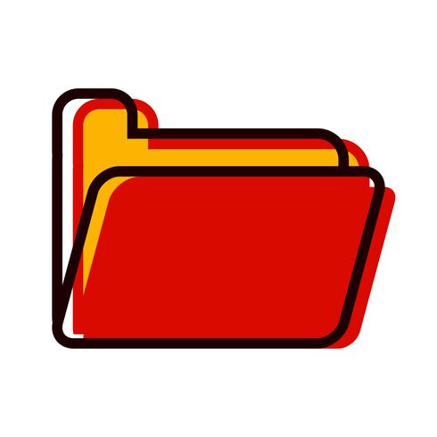 Diseño de icono de carpeta vector