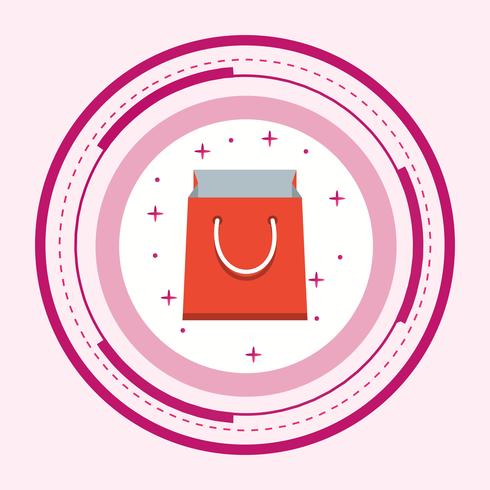 Shopping Bag Icon Design vector