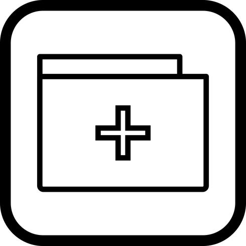 Medical Folder Icon Design vector