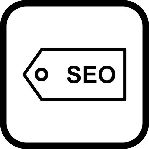 SEO Tag Icon Design vector