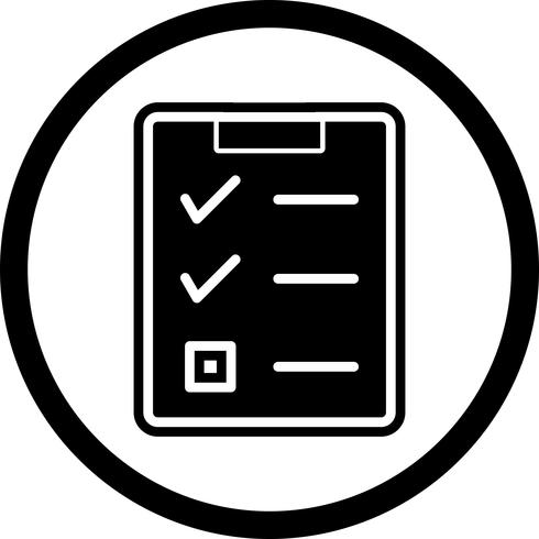 Lista de verificación icono de diseño vector