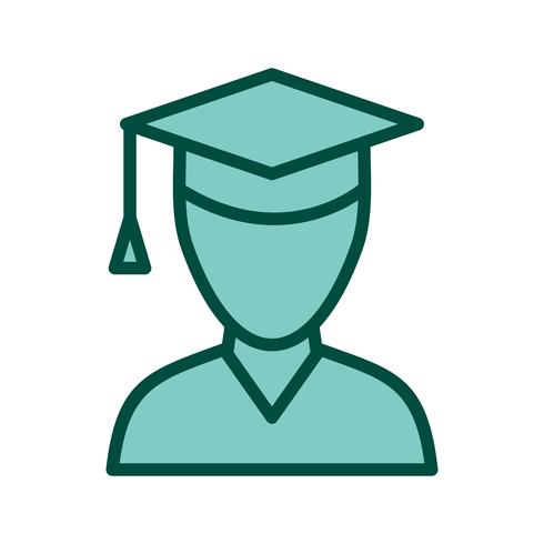 Male Student Icon Design vector