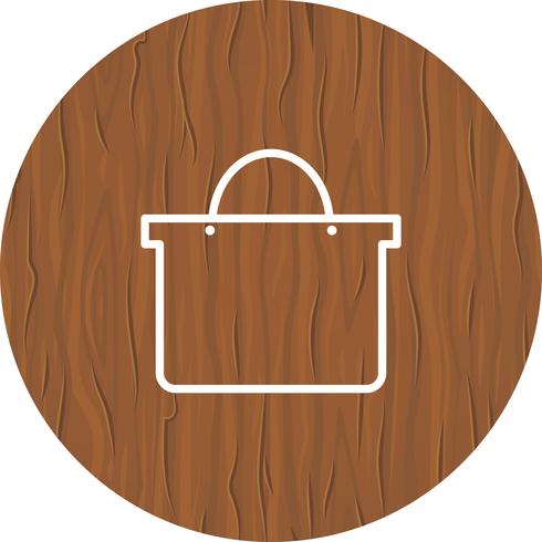 Diseño del icono del bolso de compras vector