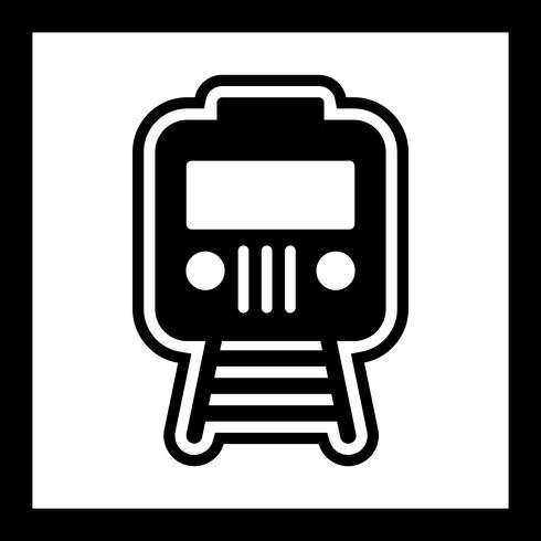 Diseño de iconos de trenes vector