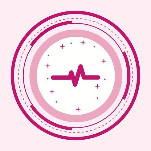 Pulse Rate Icon Design vector