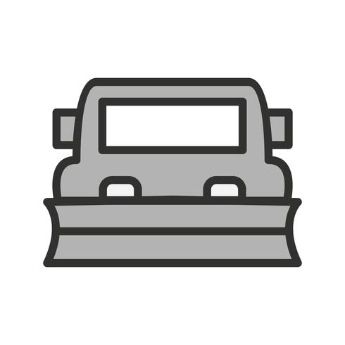 Snowplow Icon Design vector