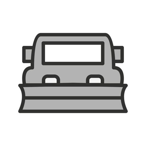 Snowplow Icon Design vector