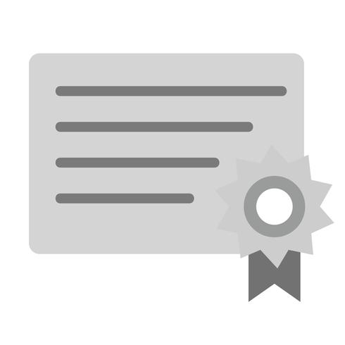 Certificate Icon Design vector