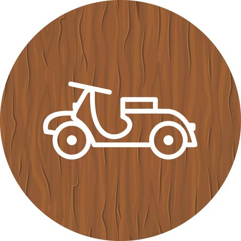 diseño de icono de vespa vector