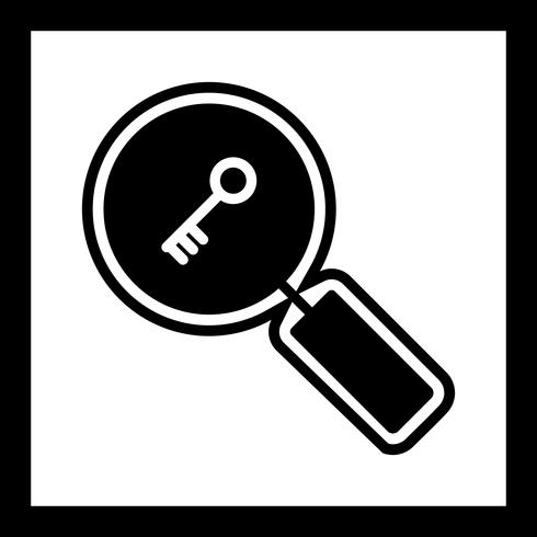 Keyword Search Icon Design vector