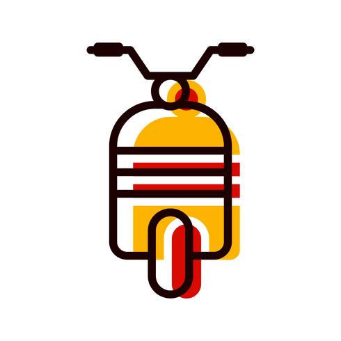 diseño de icono de scooter vector