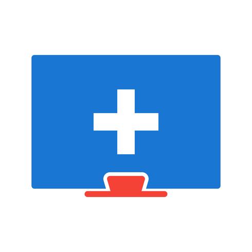  Online Medical Help Icon Design vector