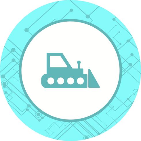 Bulldozer Icon Design vector