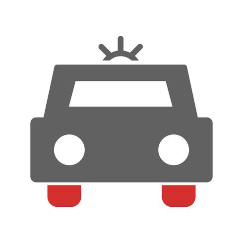 Police Car Icon Design