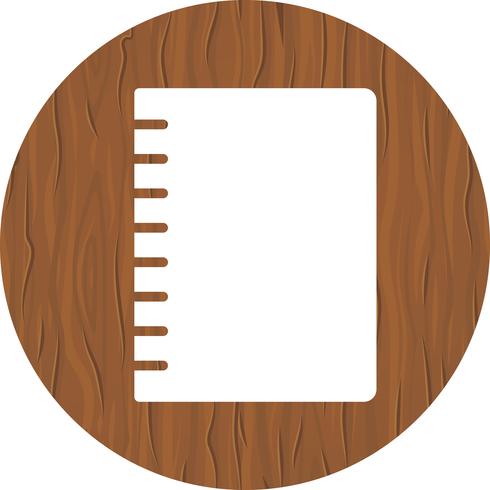 Cuaderno espiral icono de diseño vector