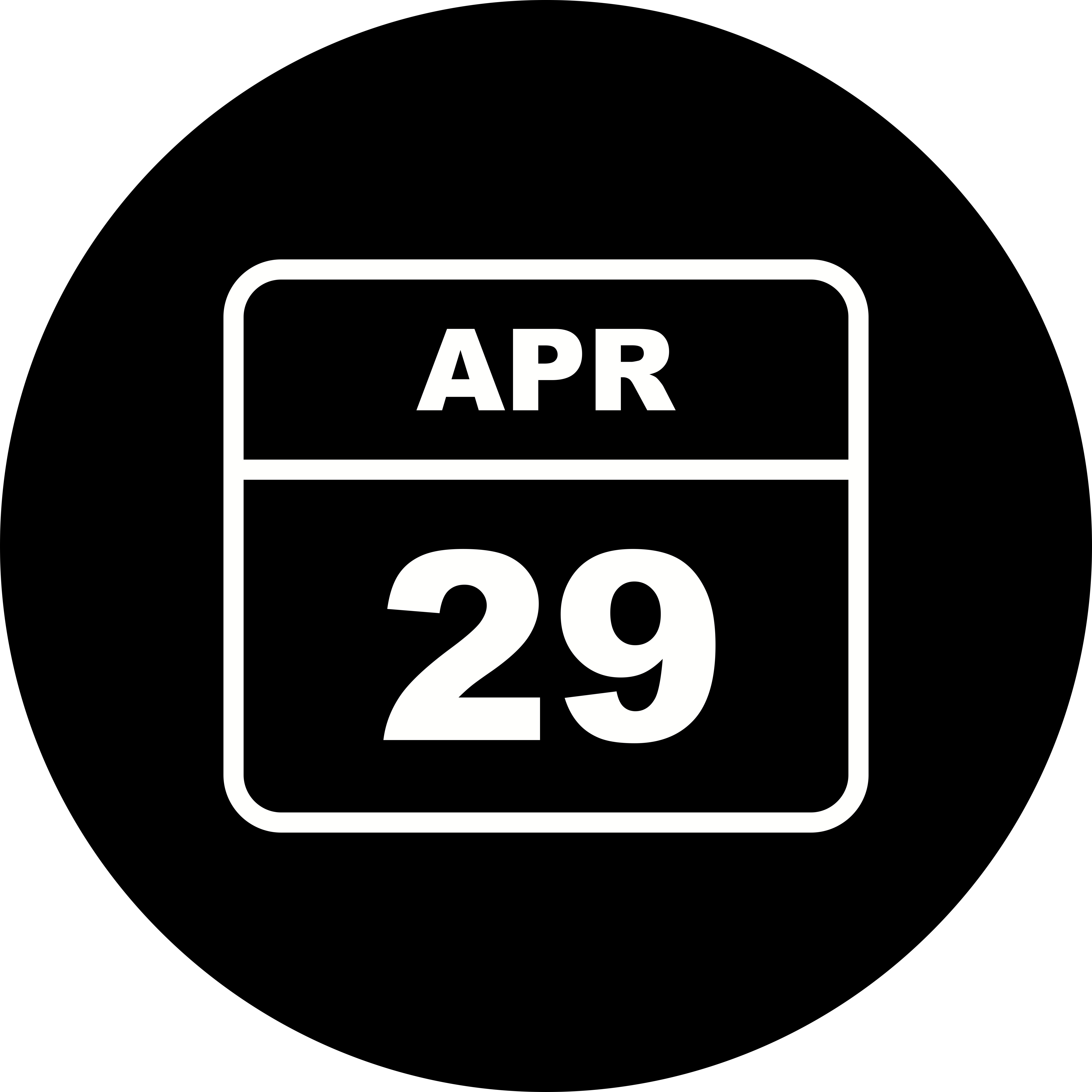April 29th Date on a Single Day Calendar 498812 Vector Art at Vecteezy