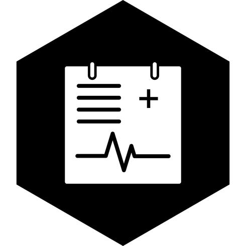 Medical Chart Icon Design vector