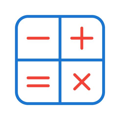 Diseño de iconos de calculadora vector