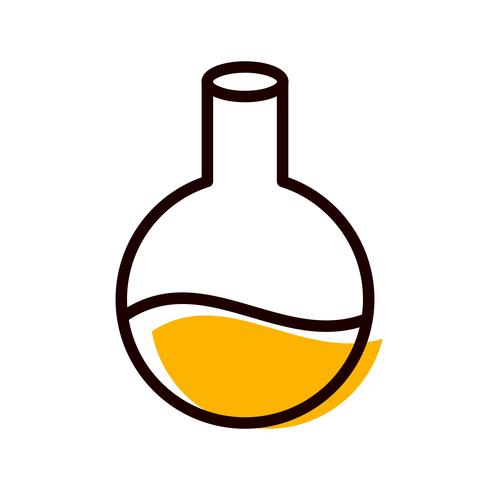 Flask Icon Design vector