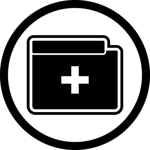 Medical Folder Icon Design vector