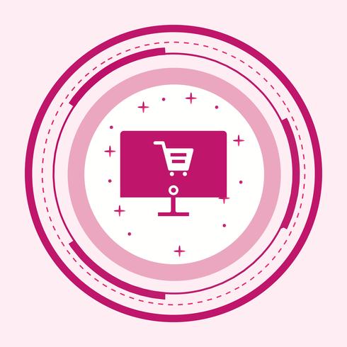 Compras en línea Icon Design vector