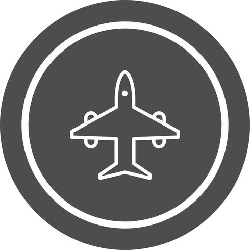 Airplane Icon Design vector