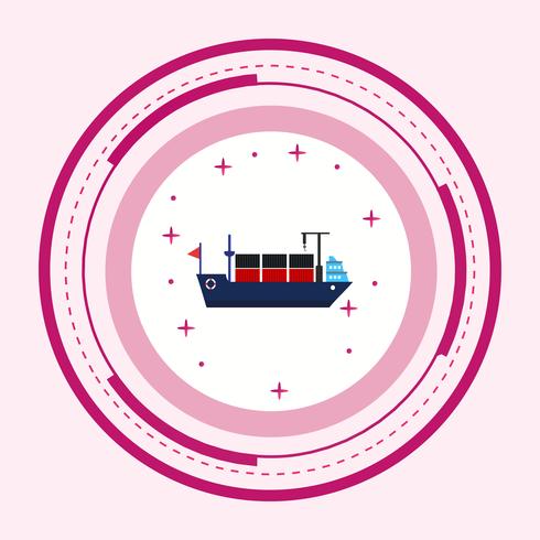 Ship Icon Design vector