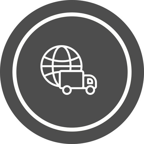 Diseño de iconos de entrega global vector