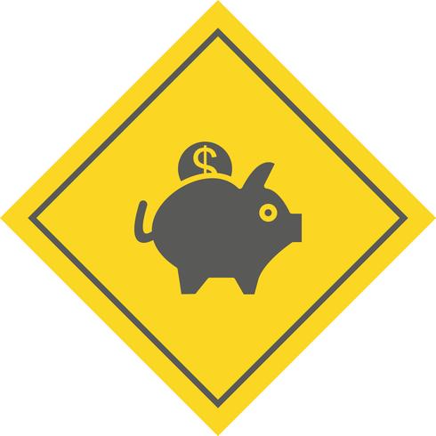 Piggy Bank Icon Design vector