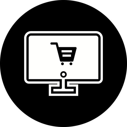 Compras en línea Icon Design vector