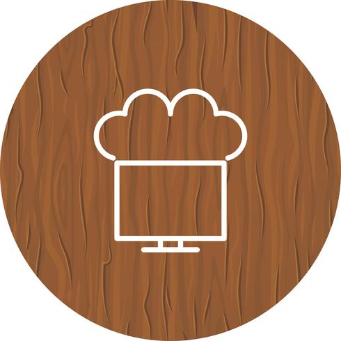 Connected to Cloud Icon Design vector