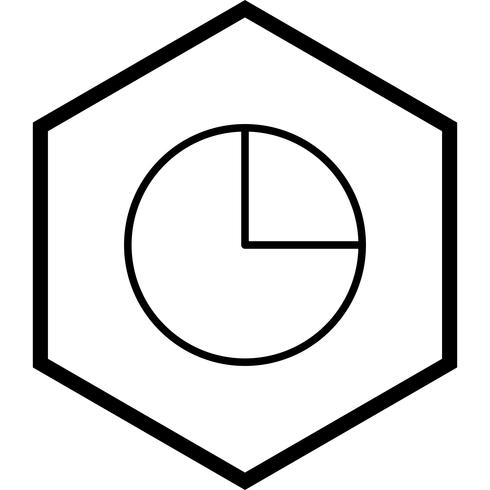 Pie Chart Icon Design vector