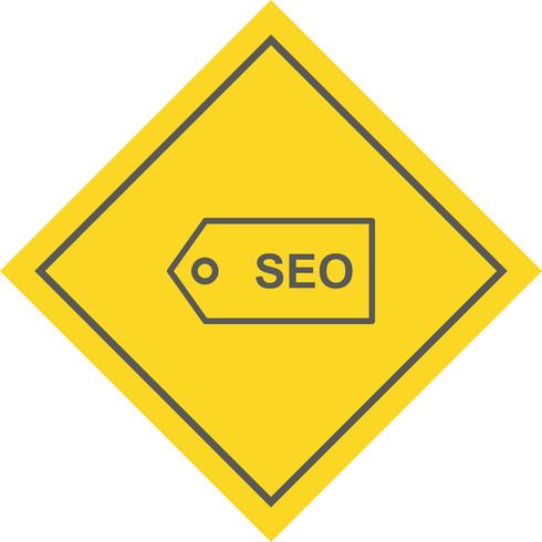 Diseño de icono de etiqueta SEO vector