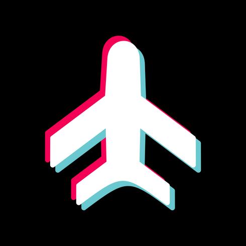 Diseño de icono de avión vector