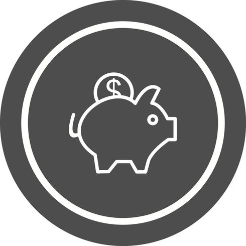 Piggy Bank Icon Design vector