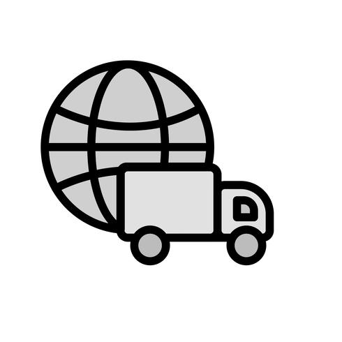 Diseño de iconos de entrega global vector