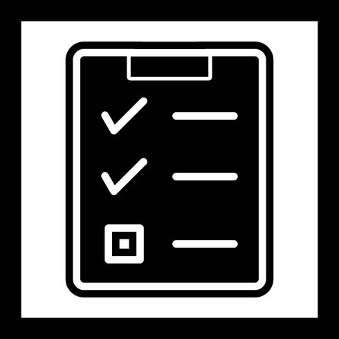 Checklist Icon Design vector