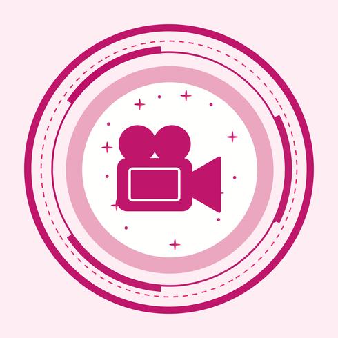 Video Camera Icon Design vector