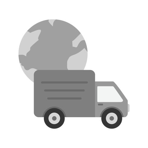 Global Delivery Icon Design vector