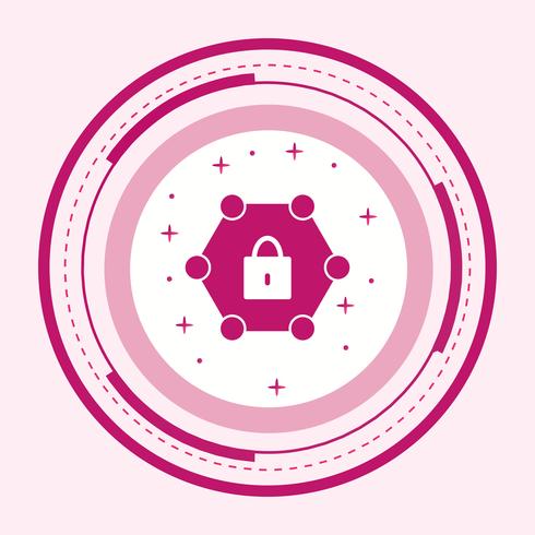 Protected Network Icon Design vector