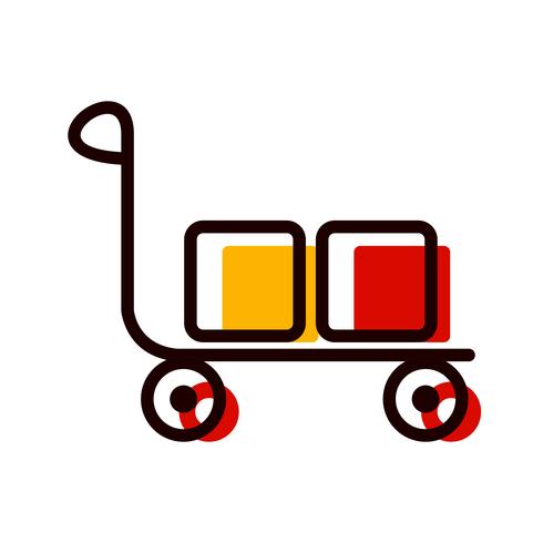 Trolley Icon Design vector